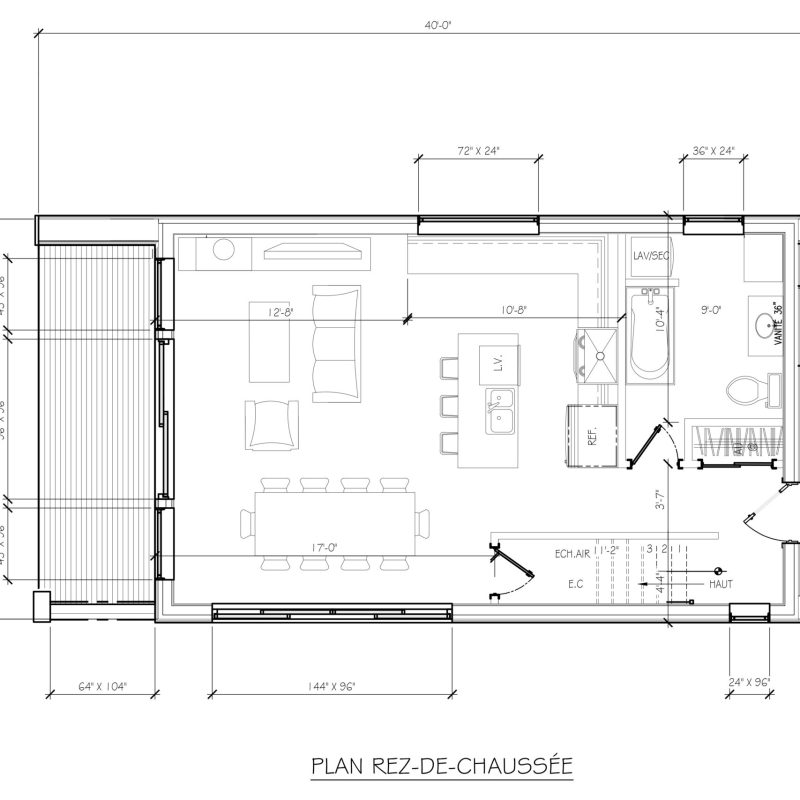 Chalet préfabriqué en kit