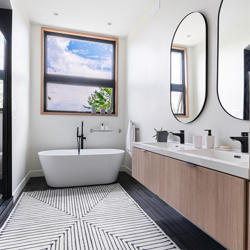 Variante Éco-Habitat S1600 - Salle de bain étage