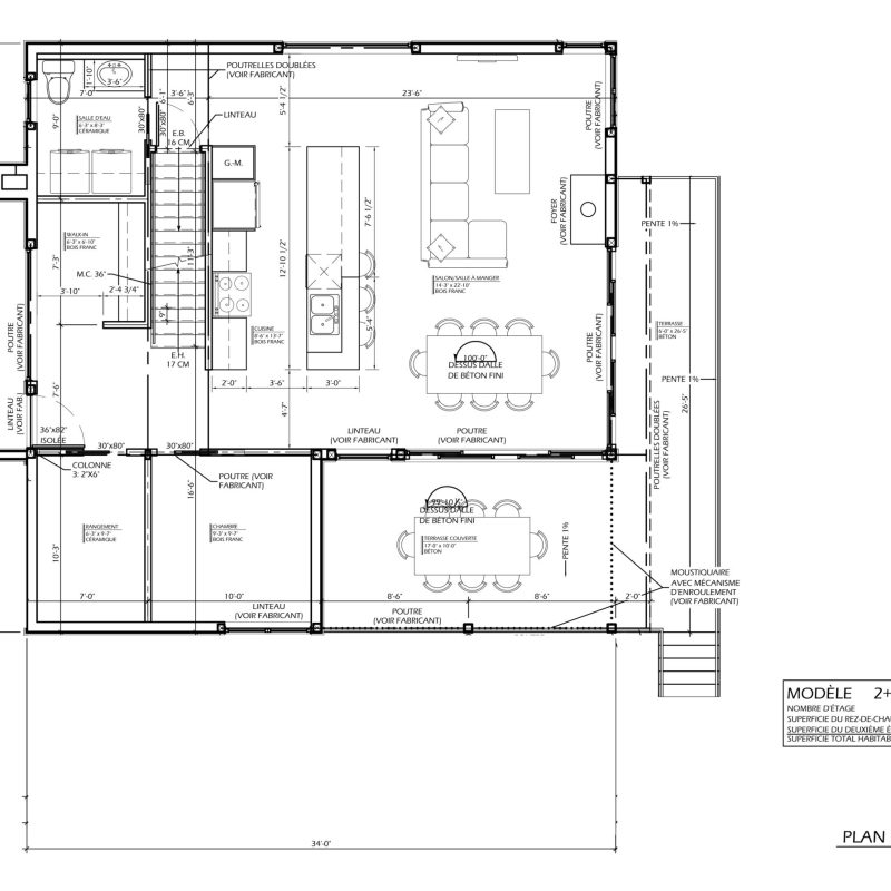 Scandinave Norvegien St-Antoine Plan RdC