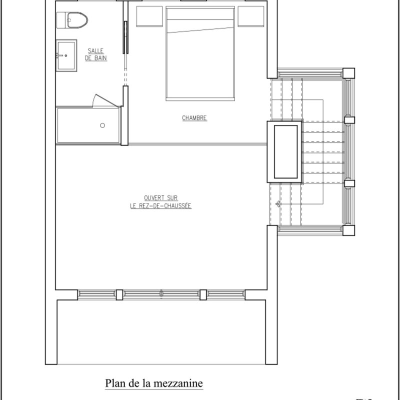 Shack contemporain Plan Étage