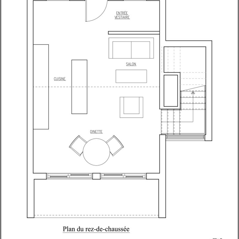 Shack contemporain Plan RdC